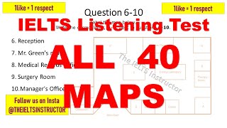 All 40 Maps test 4  IELTS listening test 2024 [upl. by Ynohtna403]