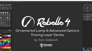 How to Trace a Photo in Rebelle Ornamental Lamp [upl. by Nayve]