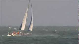 Round the Island Yacht Race clips from Milfordonsea 2012 [upl. by Airdnaz]