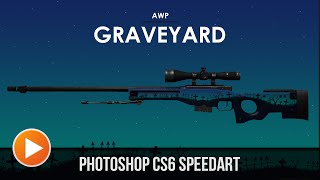 AWP Graveyard  Photoshop Speedart  FullHD  Molten Pixel TV [upl. by Nnyroc]