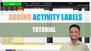 Adding Activity Labels  New Hybrid Electronic MATATAG Class Record System [upl. by Repsac]