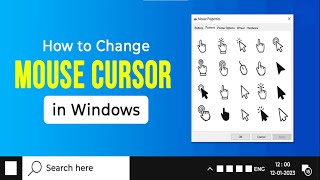 How To Change Mouse Cursor on Windows 1011  How To Change Pointer Look  Mouse Cursor [upl. by Phylys270]