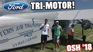 Flying In a 1929 Ford TriMotor at EAA AirVenture Oshkosh [upl. by Aruam]