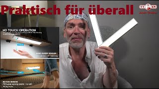 Einfach genial Kabellose LED Schranklampe mit Bewegungssensor Flexible Magnetische Schrankleuchte [upl. by Ennaus]