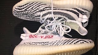 Adidas Yeezy Boost 350 V2 Zebra from DHGate  Review [upl. by Eastlake]