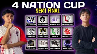 🔴LIVE  4 NATION CUP  SEMI FINAL  ROTA ESPORTS [upl. by Dlarrej125]