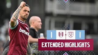 Extended Highlights  Fulham 11 West Ham  Premier League [upl. by Nelleoj]