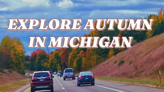 DRIVING GOING TO TRAVERSE CITY TO explore the Autumn naturelovers colorfulleaves [upl. by Arny]