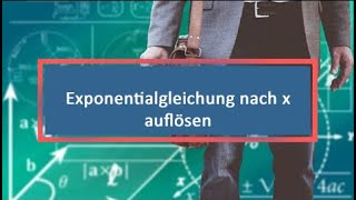 Exponentialgleichung nach x auflösen [upl. by Nilrak]