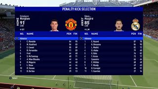 FIFA 22 Gameplay  Manchester United vs Real Madrid Penalty Shootout FIFA 22 [upl. by Ilocin]