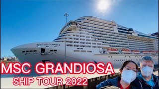 MSC GRANDIOSA CRUISE SHIP FULL TOUR 2022  Josephine Alde [upl. by Ryle945]