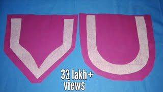 Simple neck design Cutting and Stitching Tutorial in Hindi  Kurti Neck Design [upl. by Martell438]