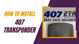 How to install your 407 Transponder  StepbyStep Guide [upl. by Uthrop690]