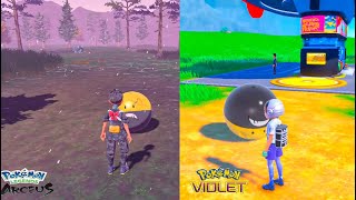 Shiny Hisuian Electrode Comparison  Pokémon legends Arceus  Pokémon Scarlet amp Violet [upl. by Silverman]