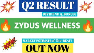 ZYDUS WELLNESS Q2 RESULTS 2025  ZYDUS WELLNESS Q2 RESULTS TODAY  ZYDUS WELLNESS LATEST NEWS TODAY [upl. by Samuel]