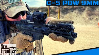 NEW FRONTIER ARMORY C5 PDW 9MM Shooting Review TAG97 [upl. by Loy]