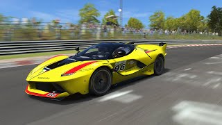 Ferrari Fxx K vs Ferrari F2004 and supercars at Nordschleife [upl. by Miche328]