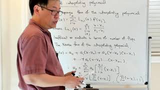 Newton form of interpolating polynomial [upl. by Reo]