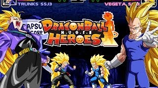 Trunks SSJ3 vs Vegeta SSJ3  Dragon Ball Super Fight MUGEN [upl. by Nalim]