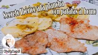 Secreto Ibérico a la Plancha con Patatas al Horno Fácil y rápida [upl. by Uhthna]