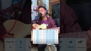 Tab Family Chords  Cara mudah Menenukan Chord pada Lagu chords guitarlesson [upl. by Scrivings43]