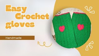 Crochet Fingerless Gloves Tutorial ® [upl. by Liamsi]