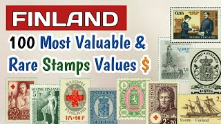 Most Expensive Stamps Of Finland  Finnish Stamps Value  Old Stamps Worth Money [upl. by Ilrahc264]