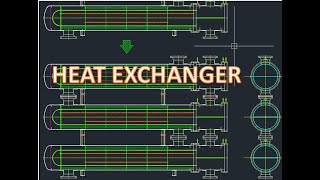 DRAFTER AUTOCAD 2D PART 47 HEAT EXCHANGER [upl. by Negem]