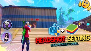 Bluestacks 5 Free Fire RegeditMouse FixBest Custom Hud and Headshot Settings 2023 [upl. by Downing774]