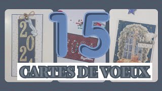 15 cartes de voeux  présentations inspirations [upl. by Kcirred]