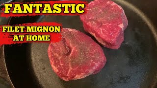 How to cook filet mignon on the stove top [upl. by Colt]