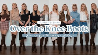 How to Style Over the Knee Boots  10 LOOKS [upl. by Hsemin]