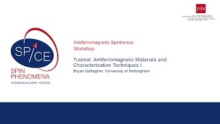 Talks  Antiferromagnetic Spintronics  Bryan Gallagher I  Tutorial Antiferromagnetic Materials [upl. by Ekud]