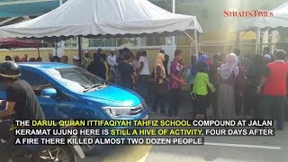 Public still gravitating to Keramat tahfiz school 4 days after tragedy [upl. by Putscher931]