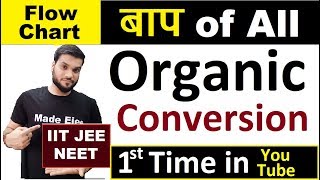 बाप of All Organic Conversion  Super Flow Chart  आसान बना देगा  JEE NEET  By Arvind Arora [upl. by Engleman]