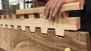 The Detailed Process Of Building A Wooden Combined Sofa Table [upl. by Magill]