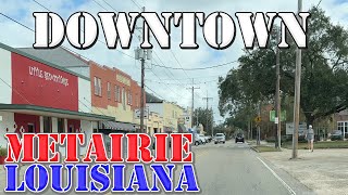 Metairie  Louisiana  4K Downtown Drive [upl. by Htinnek]