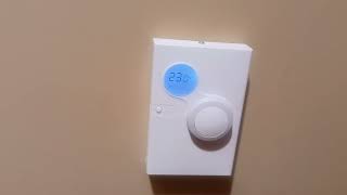 How to Change Temperature on Johnson Controls NS Series Network Sensor DIAL Thermostat Celsius F [upl. by Ingunna]