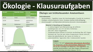 Ökologie  Klausuraufgaben Teil 1  Biologie Ökologie Oberstufe [upl. by Iahc]