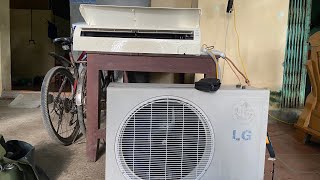 Repair and gas refill for Panasonic and LG air con [upl. by Damicke]