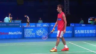 Celcom Axiata Malaysia Open 2016  Badminton SF M5MS  Jan O Jorgensen vs Lee Chong Wei [upl. by Idnas]