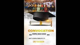 Convocation Ceremony 2024 NICT Computers Pvt ITI [upl. by Sivahc]