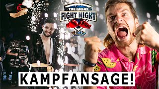 KAMPFANSAGE GEGEN NICI Great Fight Night 3  ICH WILL KÄMPFEN  Jan Schlappen [upl. by Marentic]