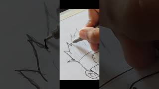 Drawing with camlin brush pen kakashihatake KokuyoCamlin narutoshippuden drawing anime [upl. by Ebert]