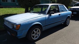 Toyota Corolla Tercel classic car coming back to life 1981 drives like new [upl. by Frodine]