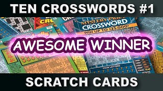 Awesome Winner  Ten Crossword Scratch Cards 1 [upl. by Maloney]