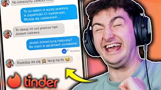 😭NAJGORSZE TEKSTY na PODRYW na TINDERZE🤣 [upl. by Welker]