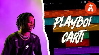 HOW TO MAKE TRAP BEATS FOR PLAYBOI CARTI IN BANDLAB 💻🎧 [upl. by Ecirehc]