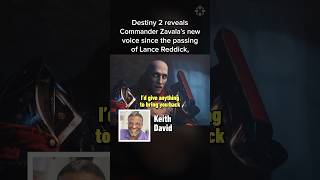 Destiny 2 Commander Zavala’s new voice since Lance Reddick’s passing keithdavid lancereddick [upl. by Downing704]