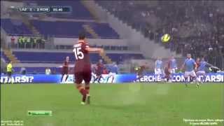 Miralem Pjanic Amazing Free Kick  Lazio vs Roma 32 HD [upl. by Ttergram]